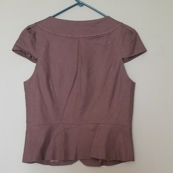 WILL SMITH STUDDED SHORT BROWN BLAZER - Picture 2 of 4